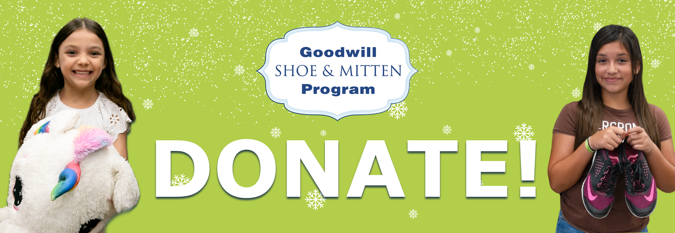 Donate to Goodwill Shoe and Mitten Program